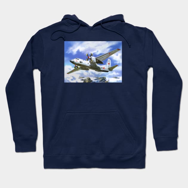 Antonov An26 Hoodie by Aircraft.Lover